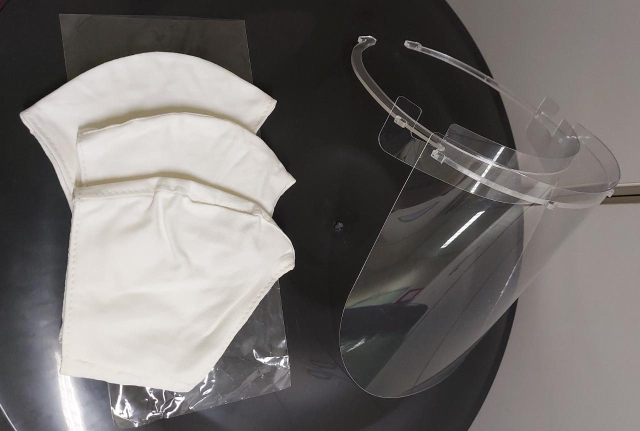 Três mil máscaras de proteção e 610 face shields serão entregues a defensores e colaboradores