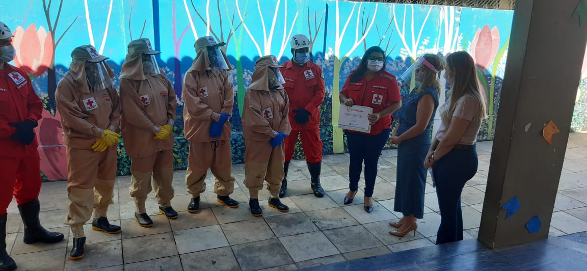 Defensoria viabiliza a desinfecção de unidades de acolhimento graças a parceria com a Cruz Vermelha Brasileira