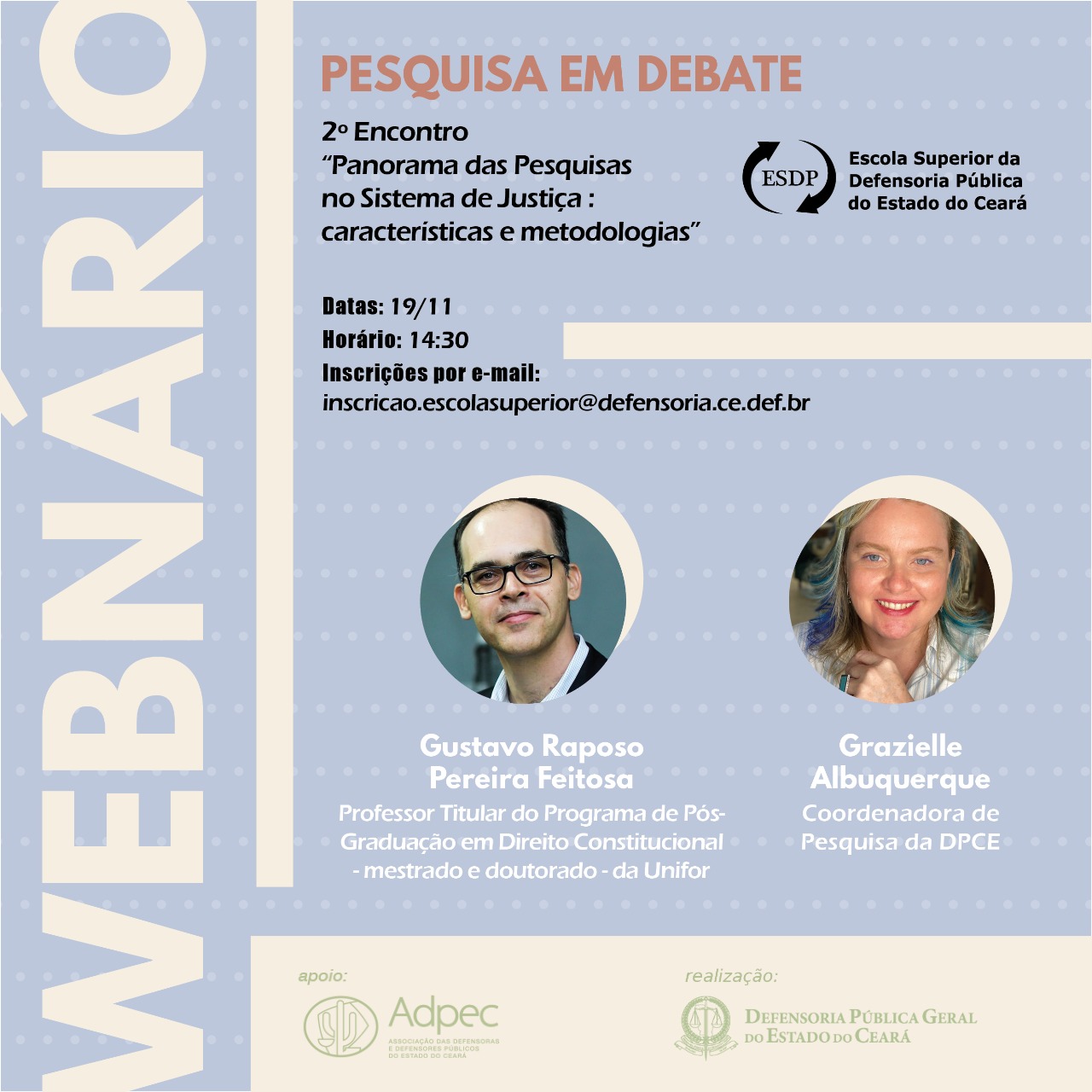 Escola Superior está com inscrições abertas segundo encontro Pesquisa em Debate