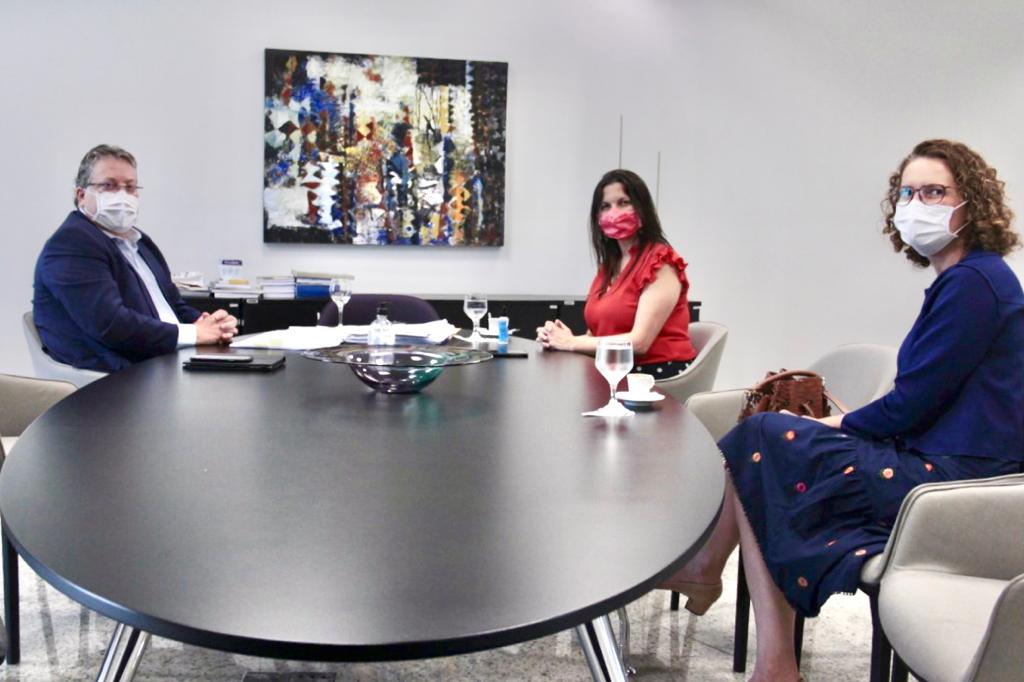 Defensora Geral faz visita institucional à presidência do TCE