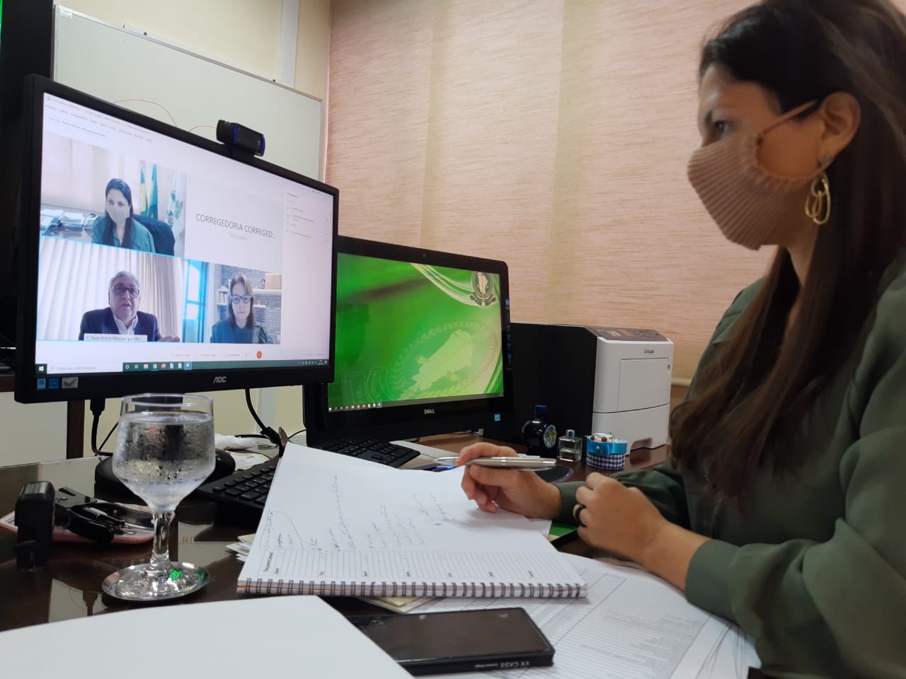 Defensora geral participa de reunião com corregedor geral da Justiça do Estado