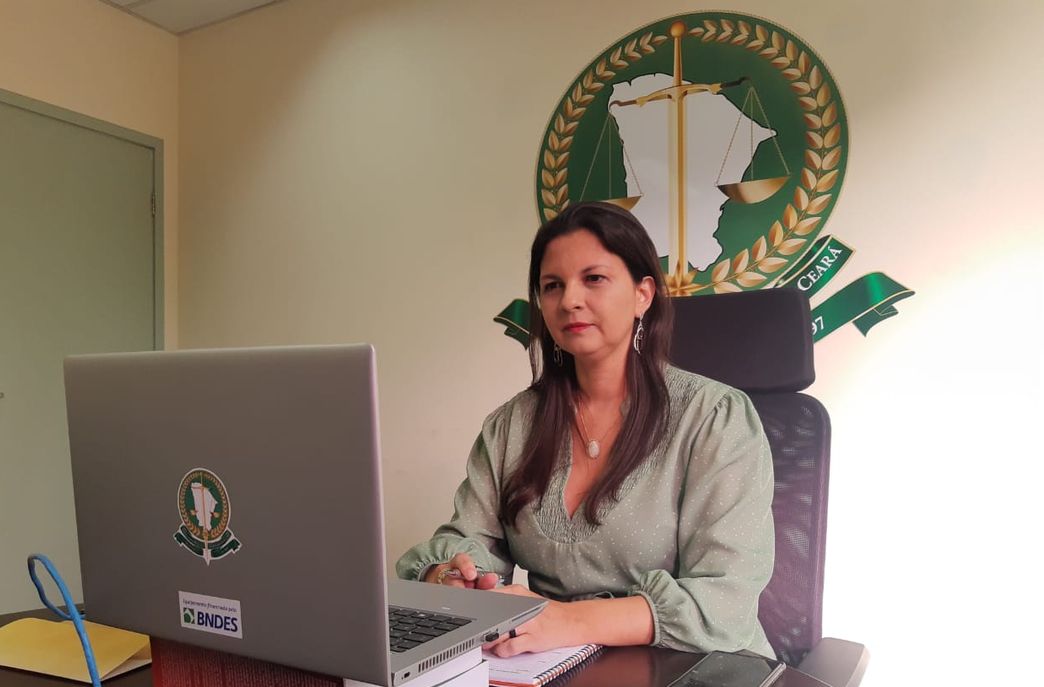 Defensora geral participa da solenidade de posse virtual de novos dirigentes do TJCE