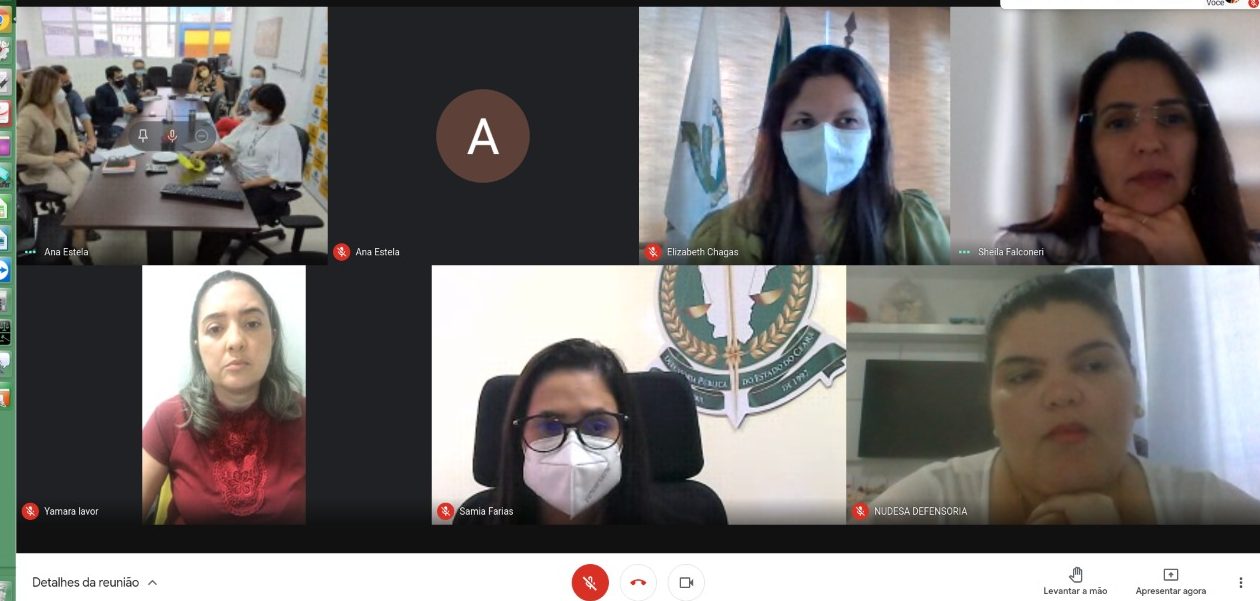 Defensoria Pública e Secretaria Municipal de Saúde participam de reunião sobre atuação do Nudesa