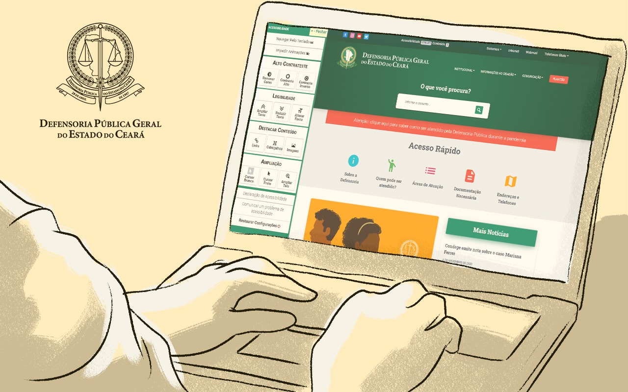Site da Defensoria completa um ano de reformulação e supera 1 milhão de visitantes