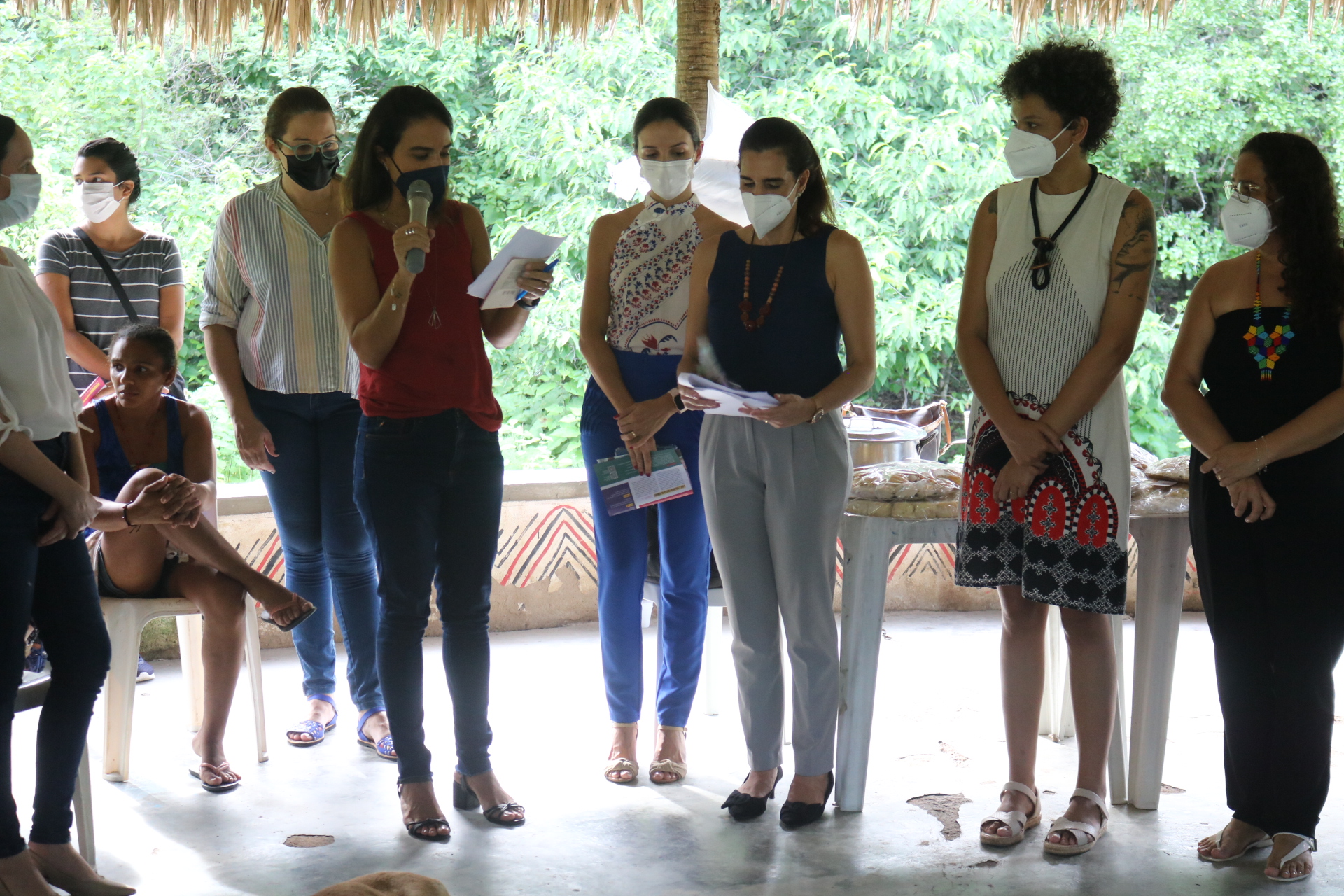 “Cada vez que vamos a campo, acreditamos que uma semente libertadora é plantada: aquela que cultiva mulheres conhecedoras dos seus direitos e convictas de suas vozes!”