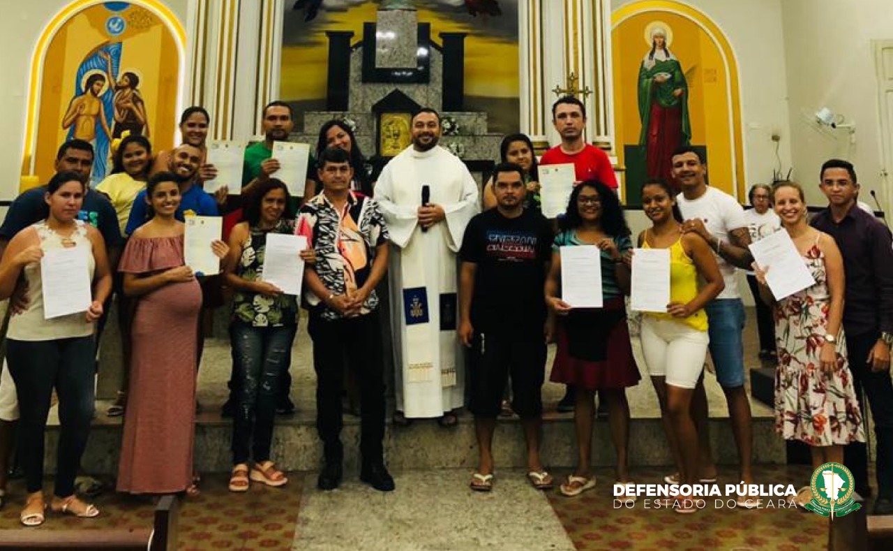 Defensoria participa de mutirão de casamento religioso com efeitos civis em Sobral