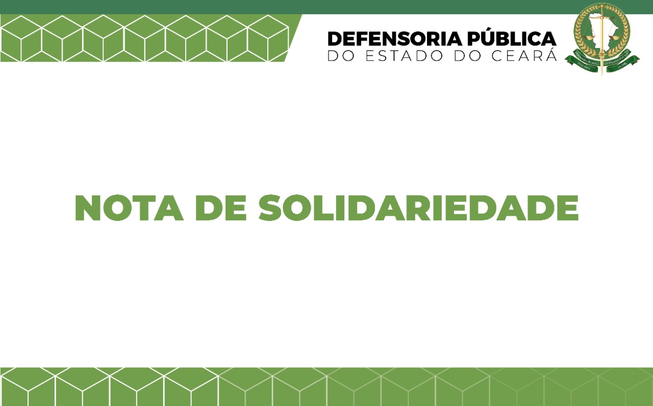 Nota de Solidariedade