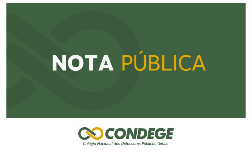 Nota Pública do Condege