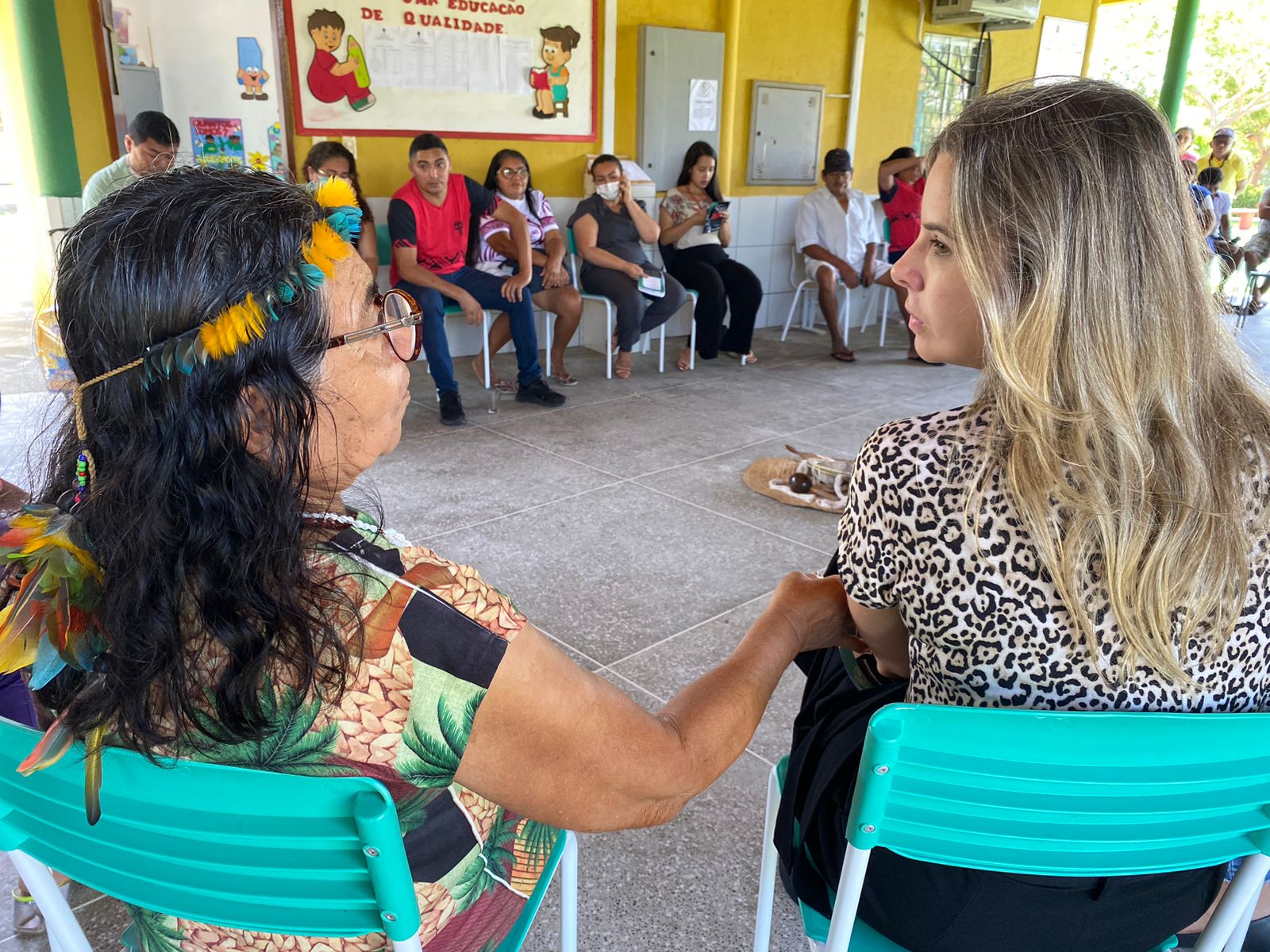 Povo Jenipapo Kanindé recebe Defensoria para alinhar últimos detalhes sobre mutirão de inclusão de etnia e mudança de nome