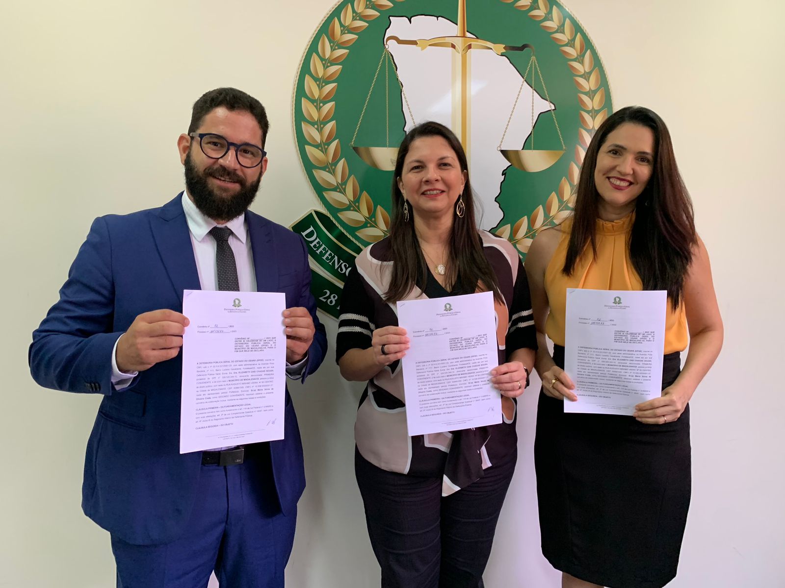 Defensoria assina convênio com Prefeitura de Madalena para estruturação de atendimento no município