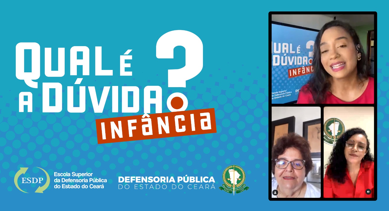 Regularização de guarda de crianças e adolescentes é tema da terceira edição da live  “Qual é a dúvida?”