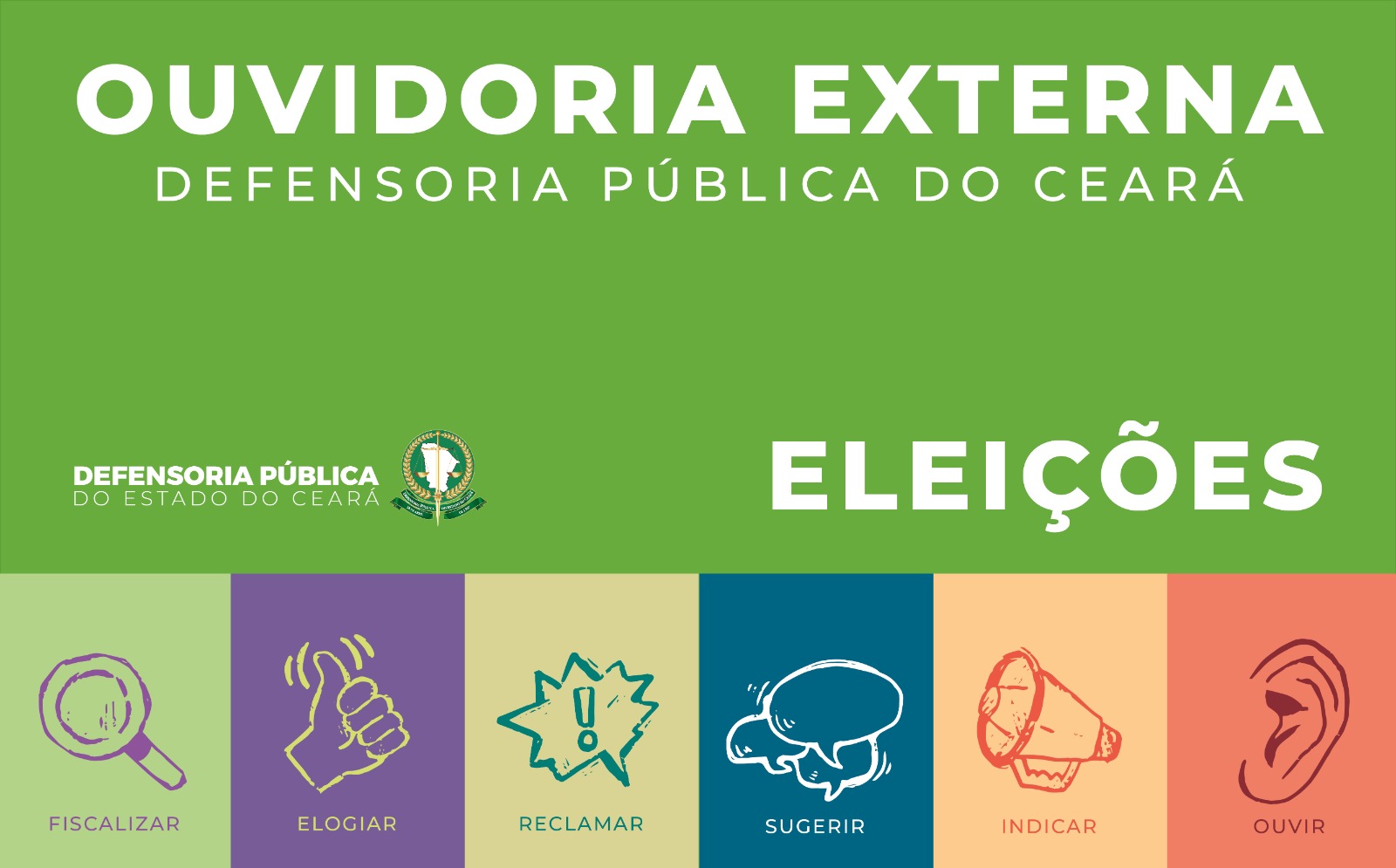 Comissão divulga lista de candidaturas deferidas e entidades habilitadas à eleição da Ouvidoria Geral da Defensoria