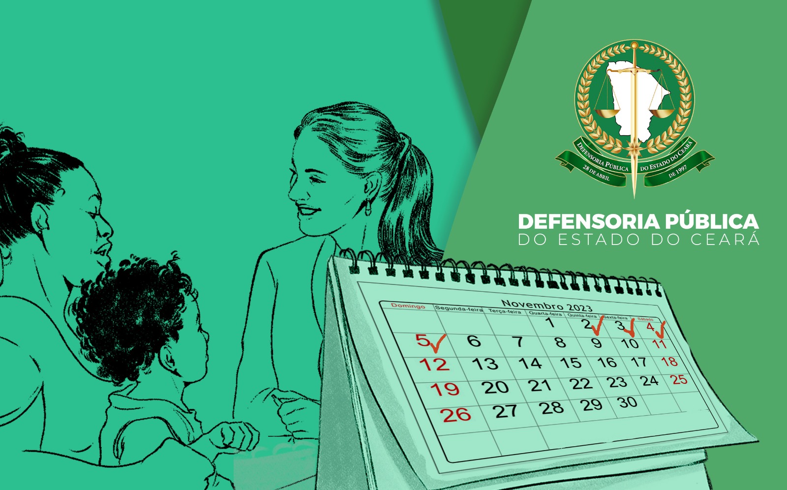 Defensoria Pública funcionará em regime de plantão durante os dias 2 a 5 de novembro