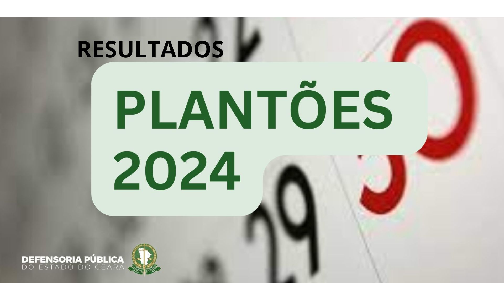 CDC/CDI divulgam escalas dos Plantões 2024