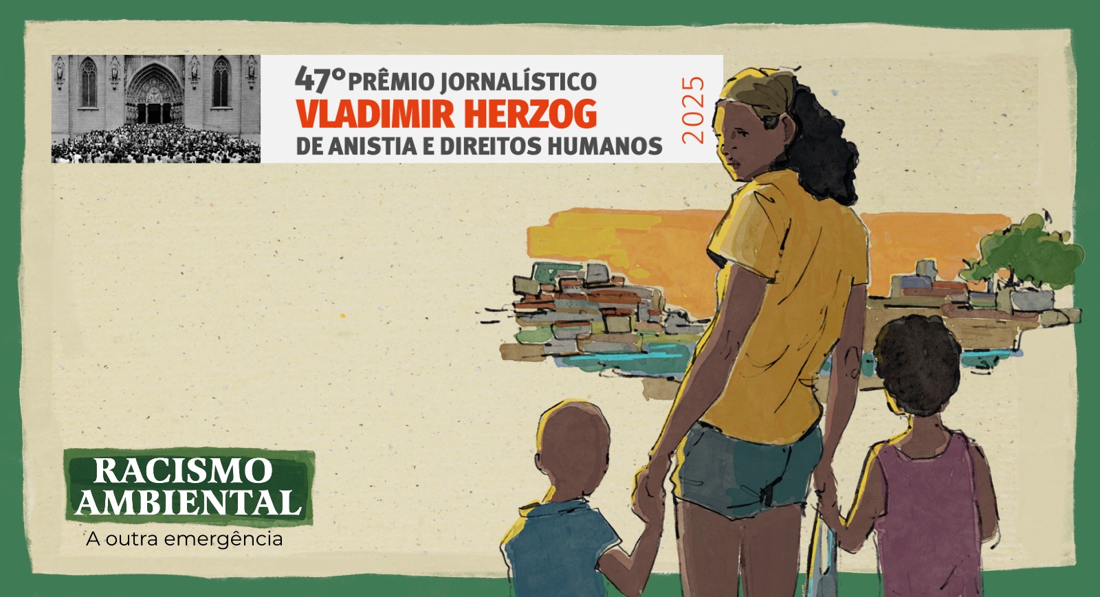 Defensoria do Ceará ganha Prêmio Vladimir Herzog com artes da Série sobre Racismo Ambiental