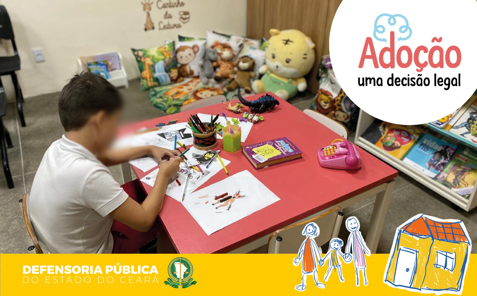 Defensoria do Ceará abre inscrições para quarta edição do mutirão para orientação sobre adoção de crianças e adolescentes
